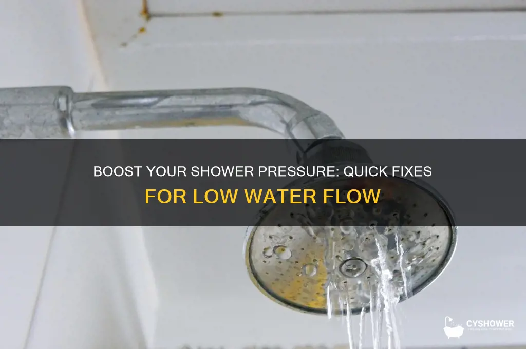 how do you fix shower pressure