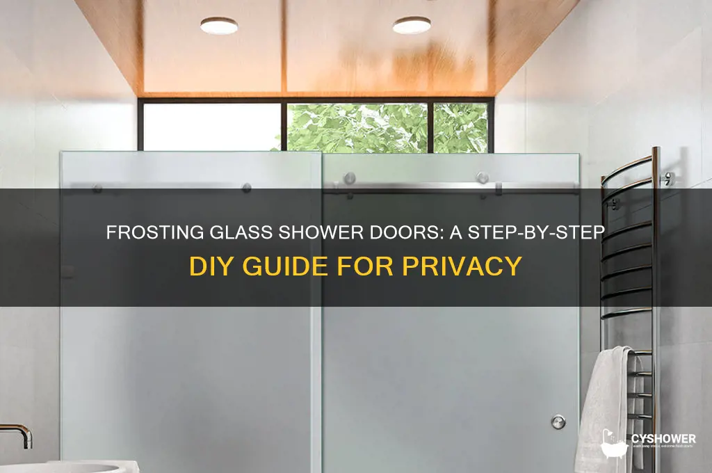 how do you frost glass shower doors