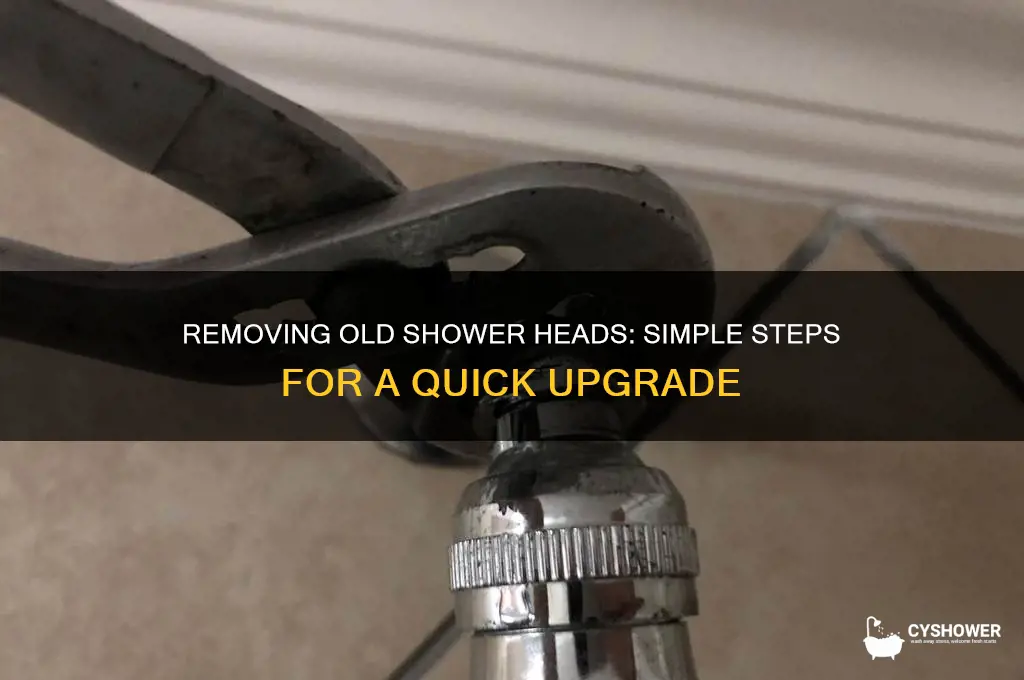 how do you get an old shower head off