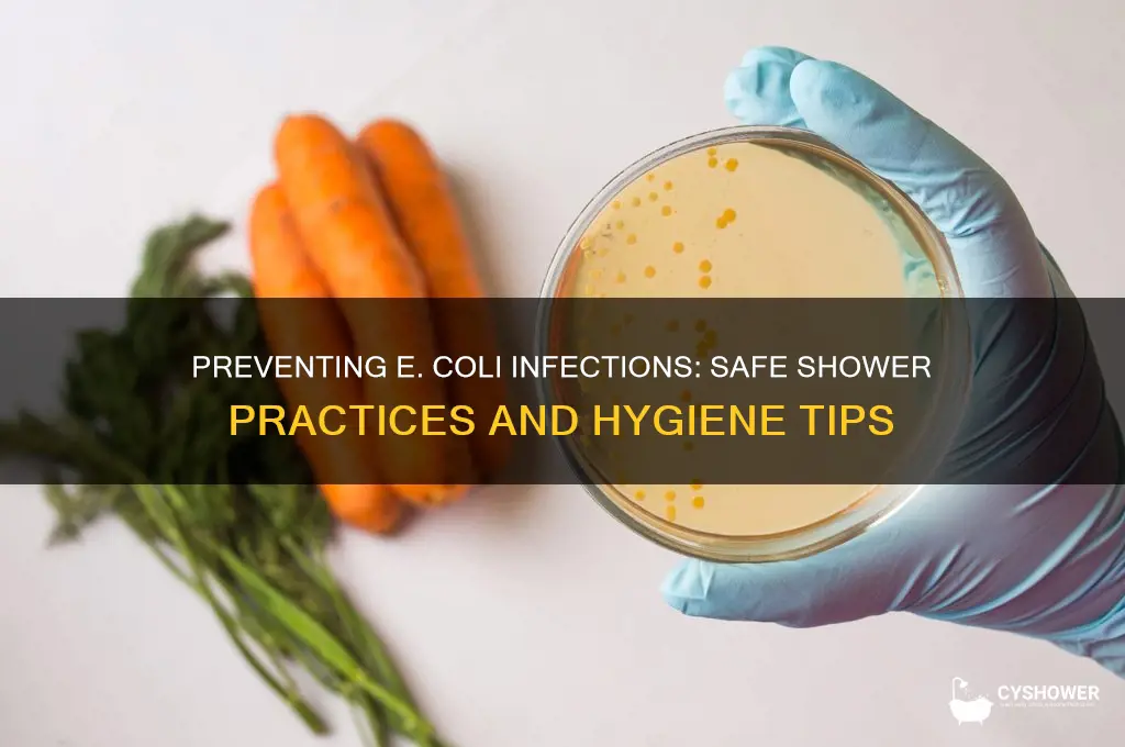 how do you get e coli shower
