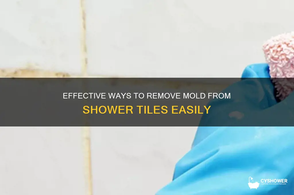 how do you get mold off shower tiles