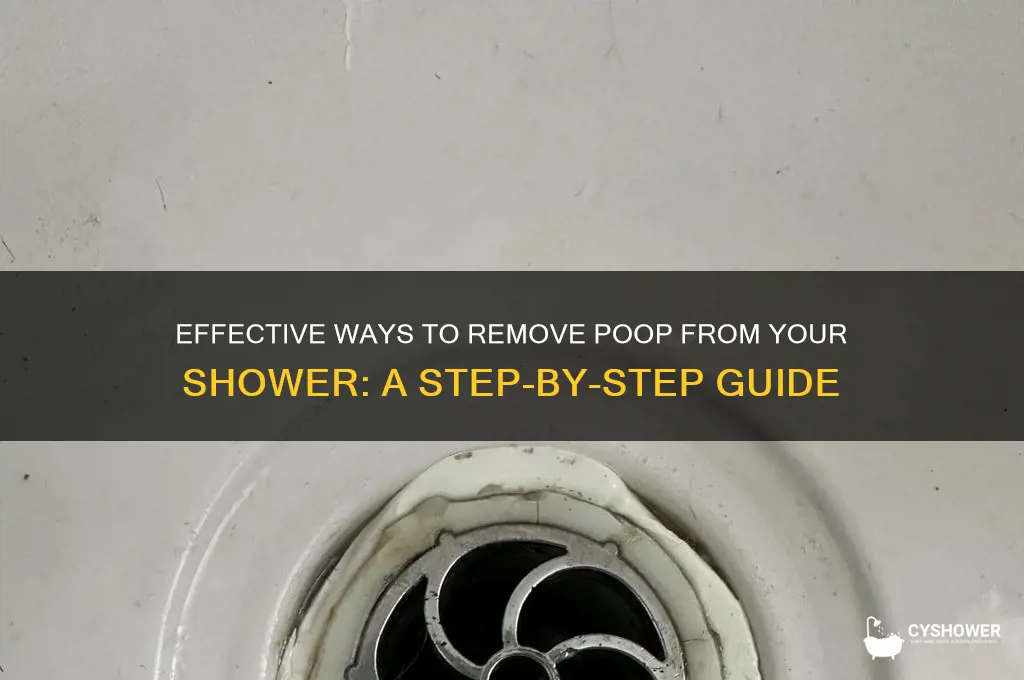 how do you get poop out of shower