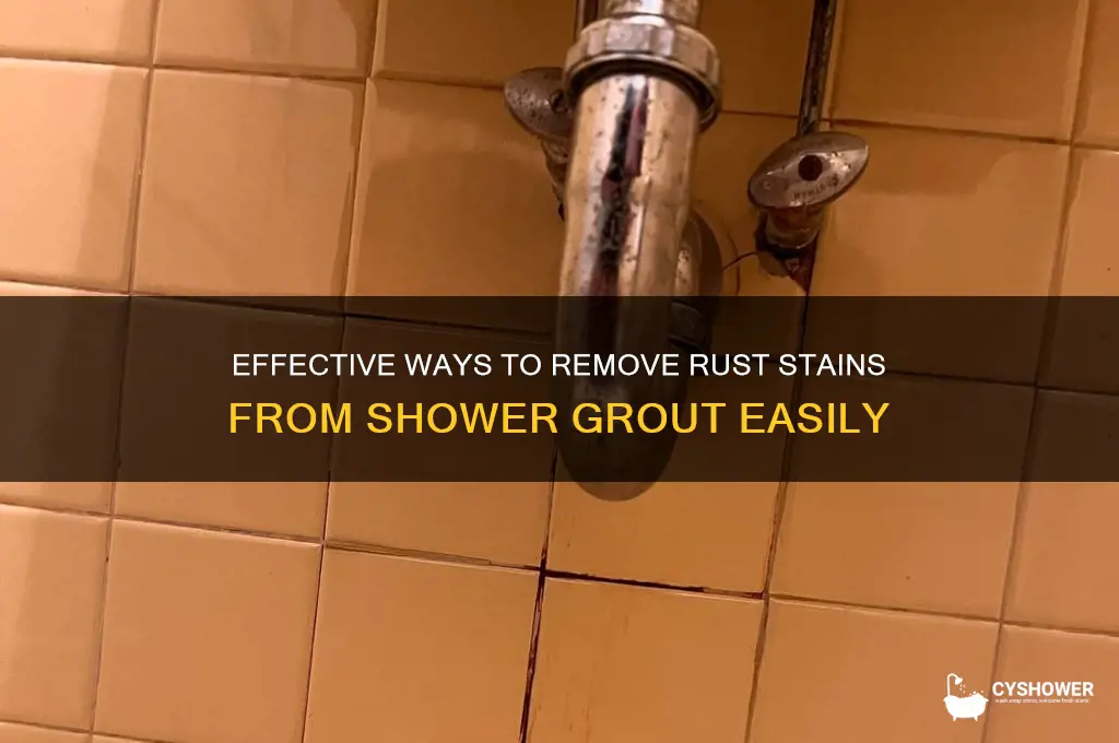 how do you get rust stains out of shower grout