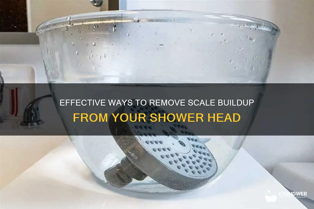 how do you get scale out of your shower head