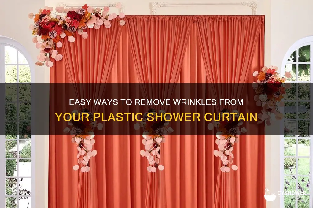 how do you get wrinkles out of plastic shower curtain