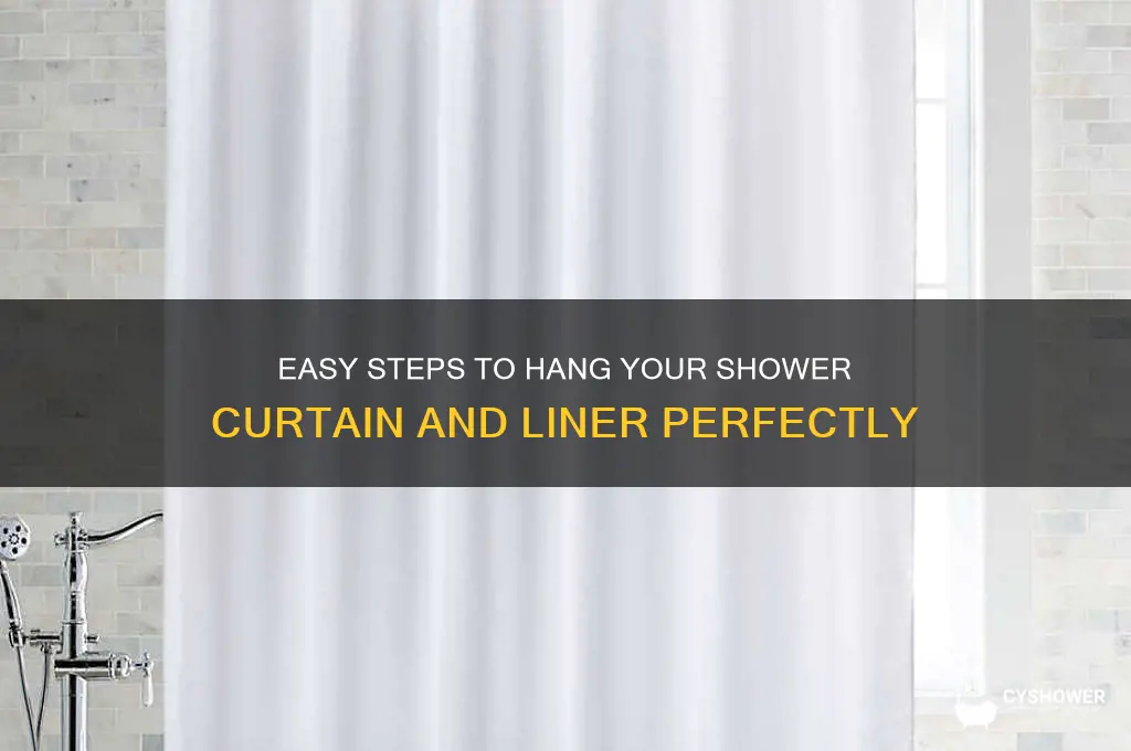 how do you hang a shower curtain and liner