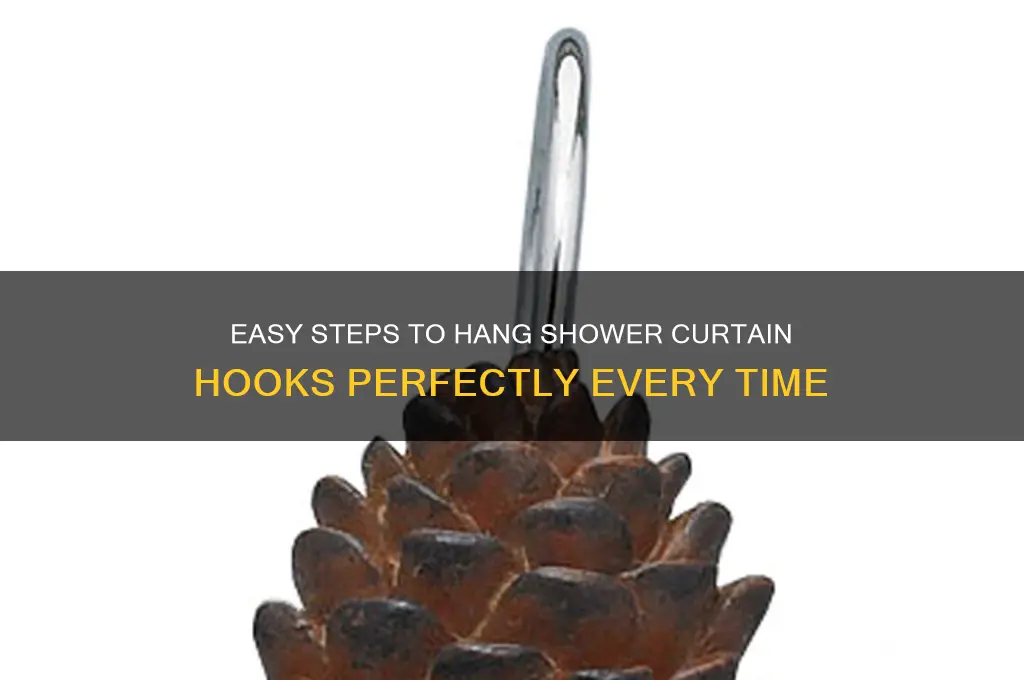 how do you hang shower curtain hooks