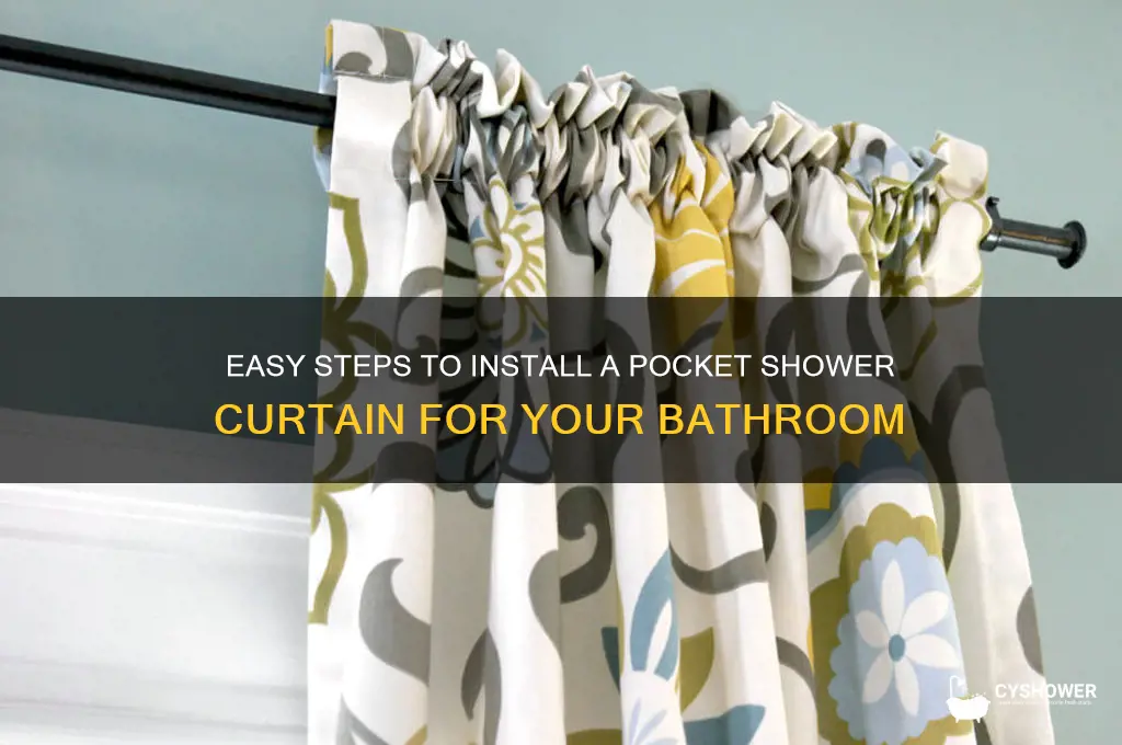 how do you install a pocket shower curtain