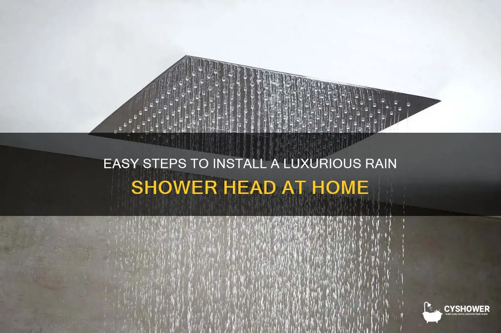 how do you install a rain shower head