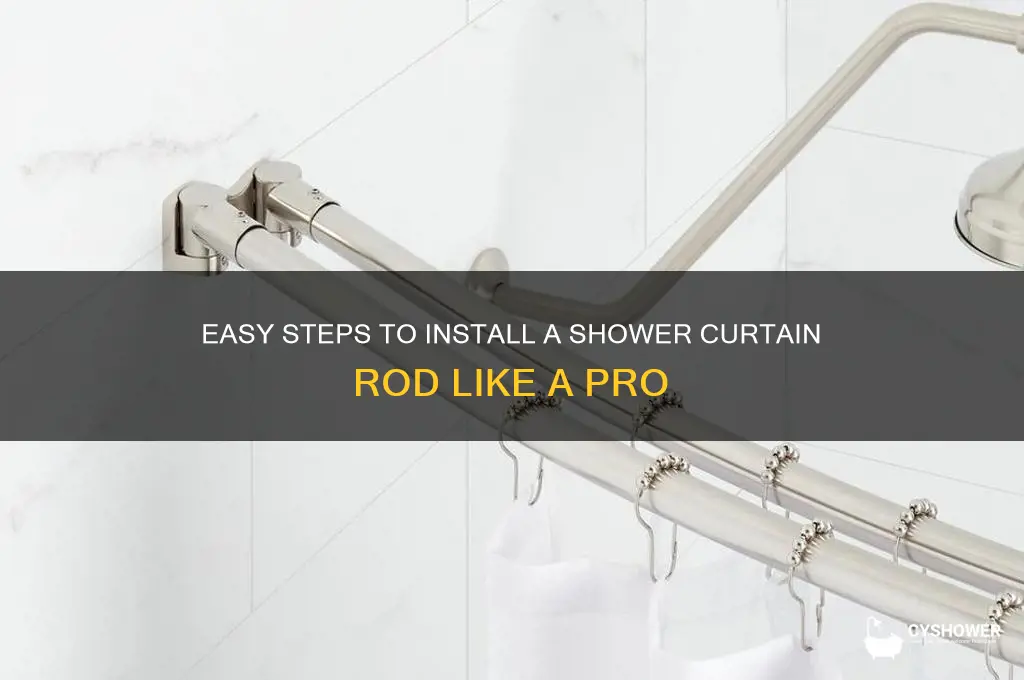 how do you install a shower curtain rod