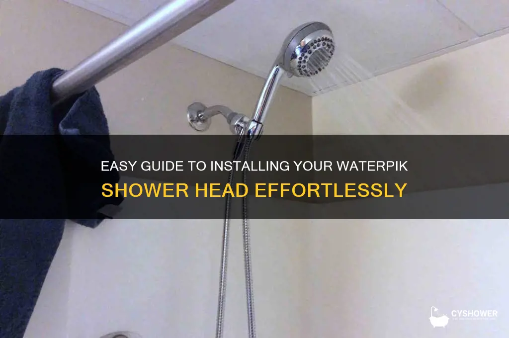 how do you install a waterpik shower head