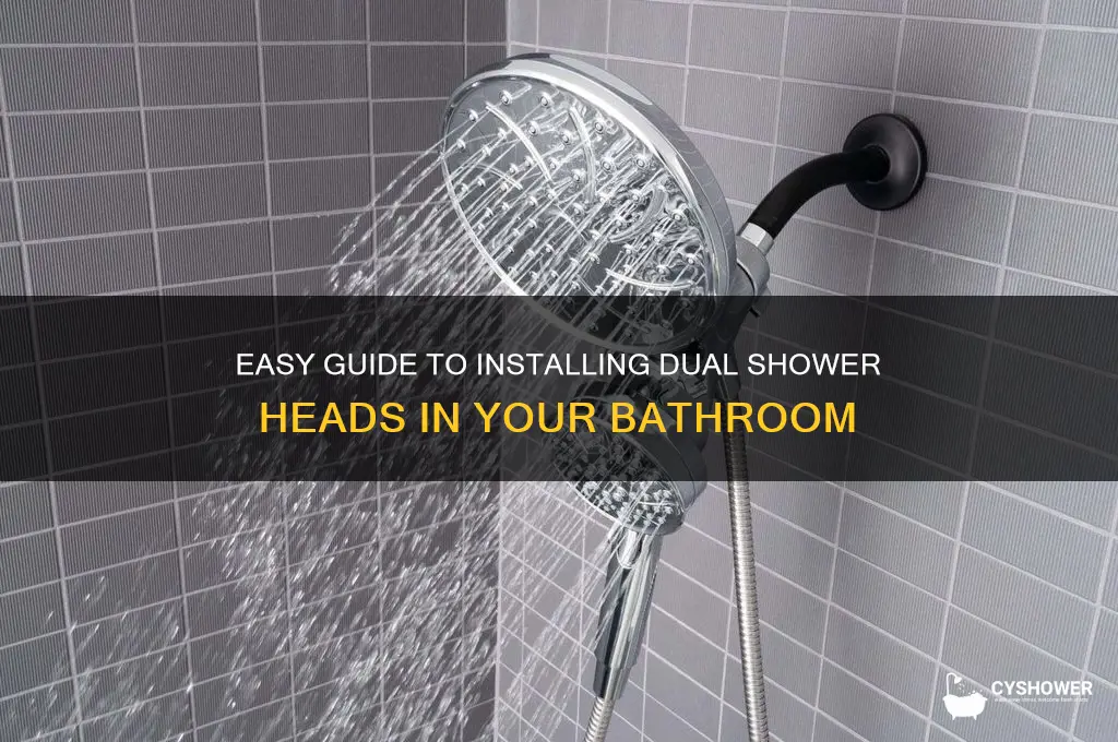 how do you install two shower heads