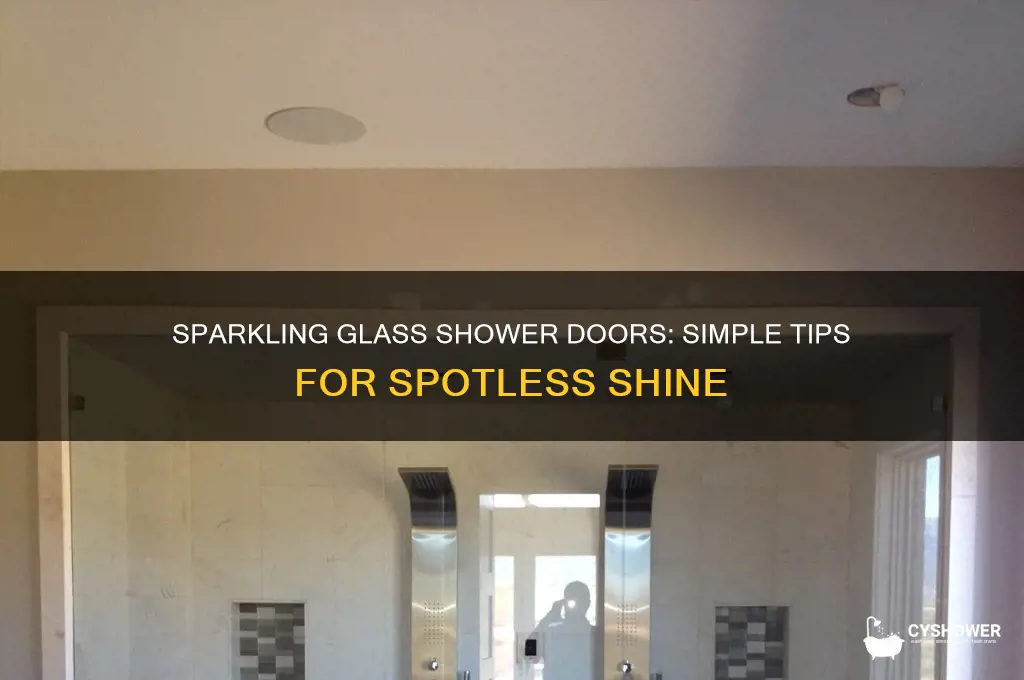 how do you keep glass shower doors sparkling