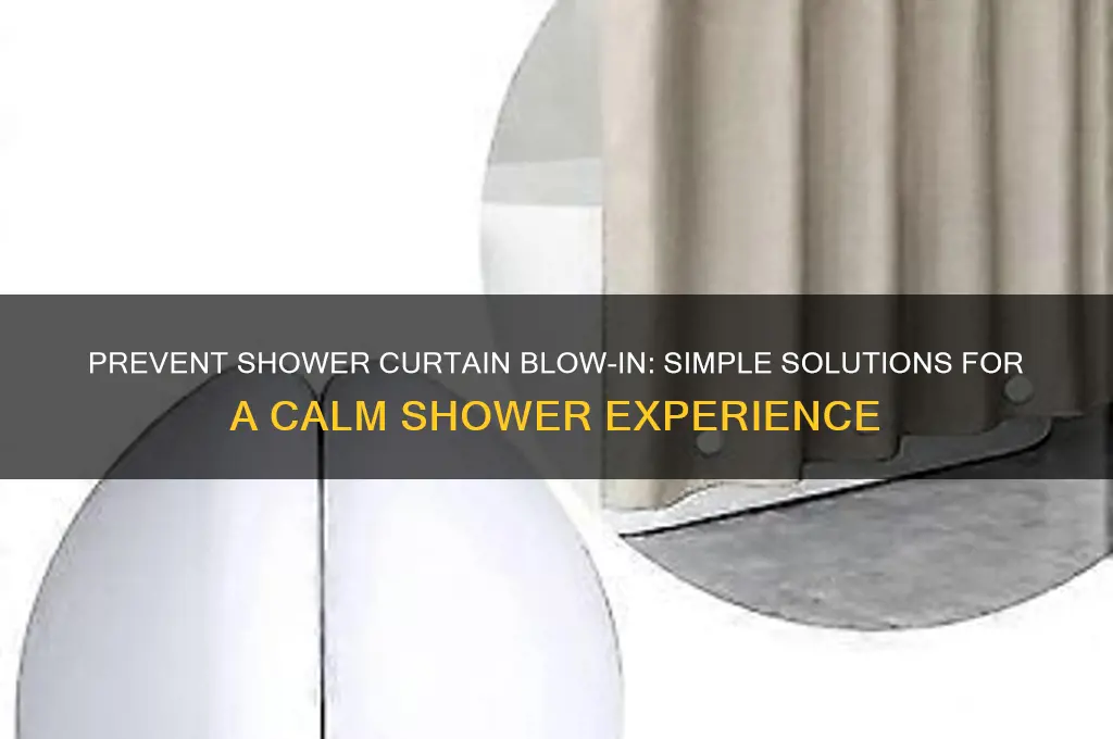 how do you keep the shower curtain from blowing in