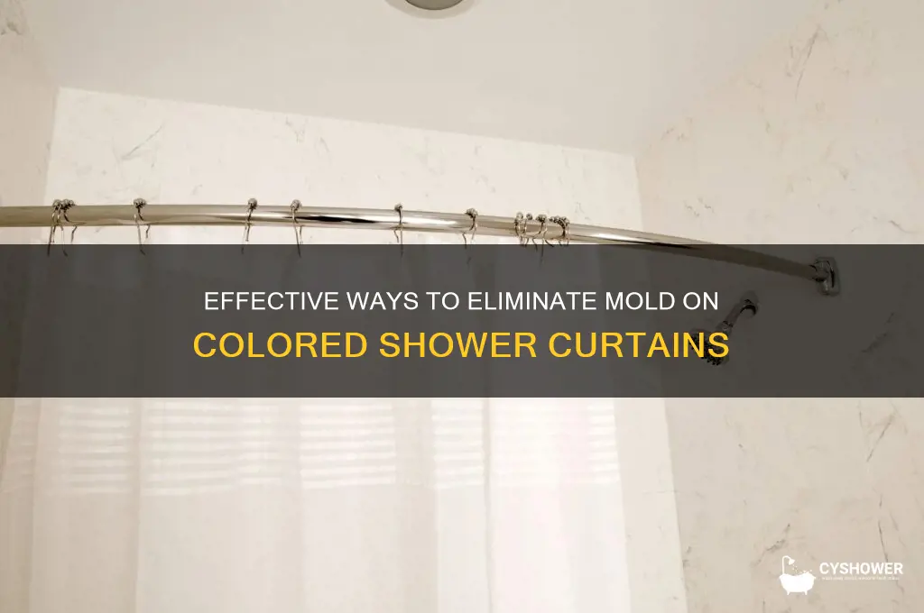 how do you kill mold on colored shower curtains