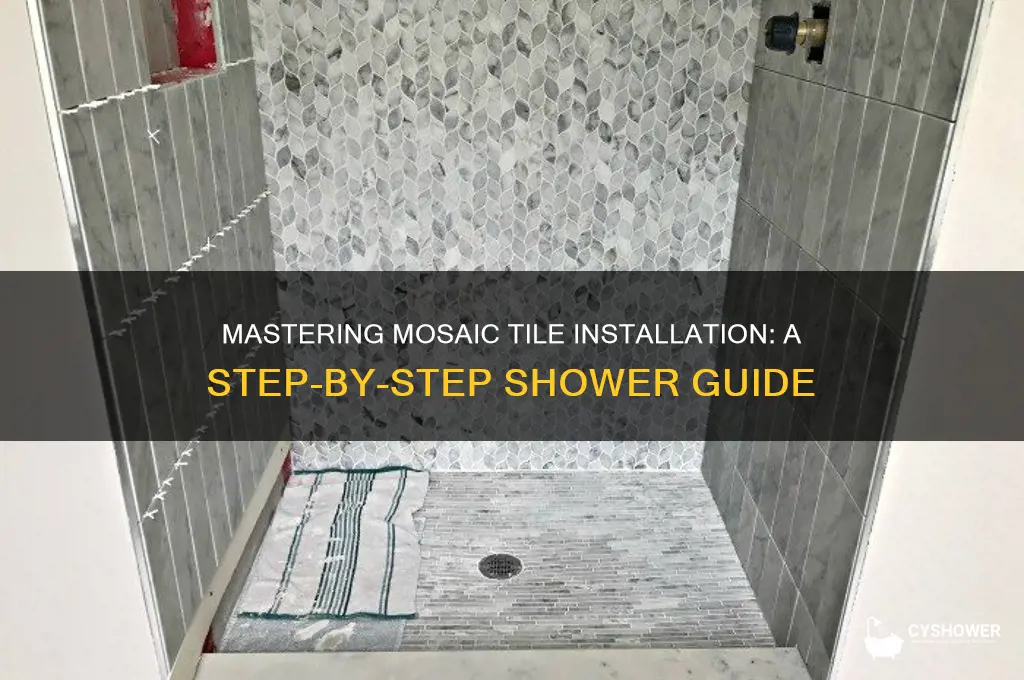 how do you lay mosiac tile in shower