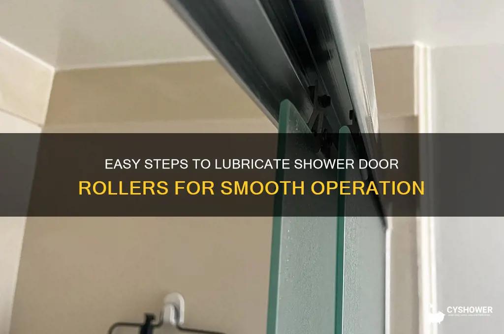 how do you lubricate shower door rollers