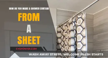 DIY Shower Curtain: Transforming a Sheet into a Stylish Bathroom Essential