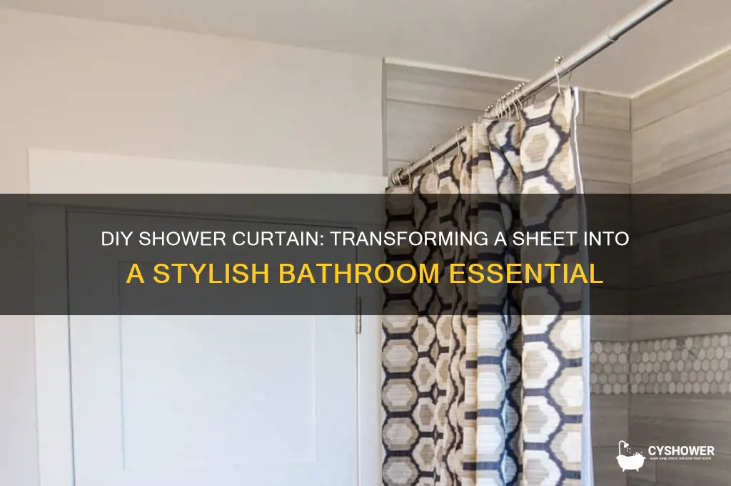 how do you make a shower curtain from a sheet