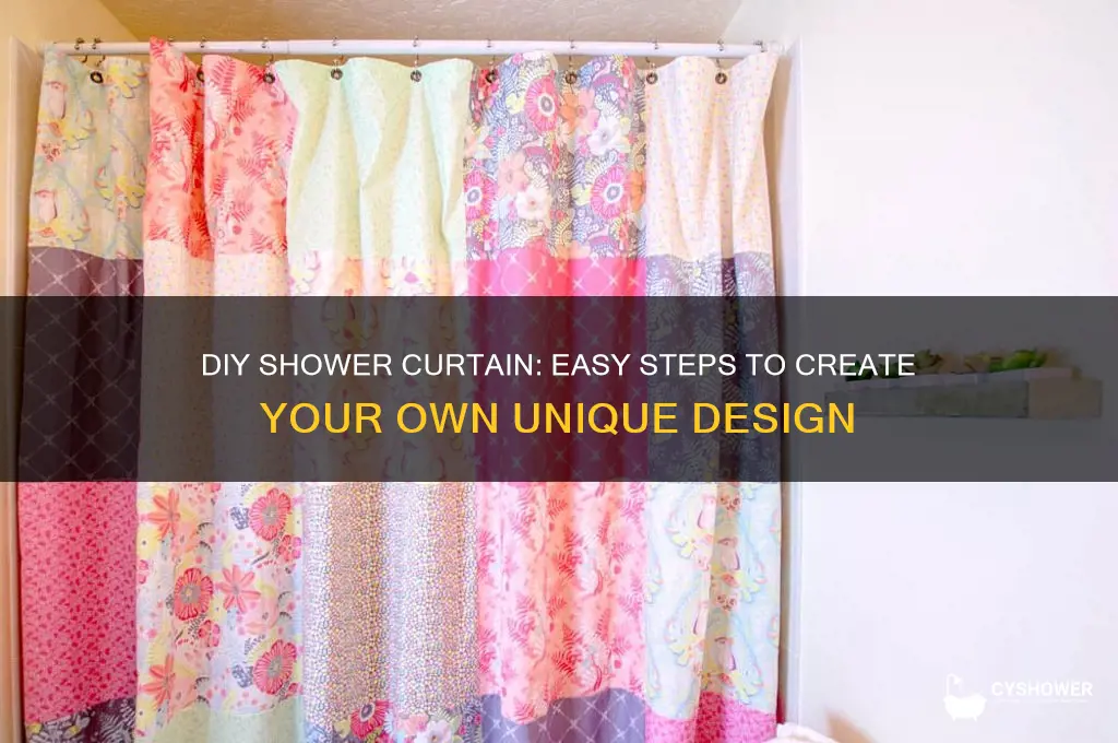 how do you make your own shower curtain