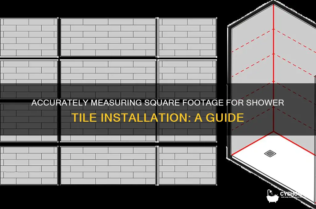 how do you measure square footage for a shower tile