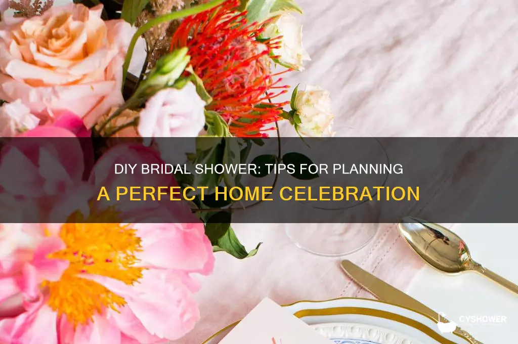 how do you plan a bridal shower at home