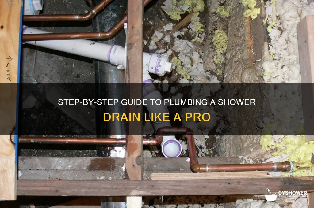 how do you plumb a shower drain