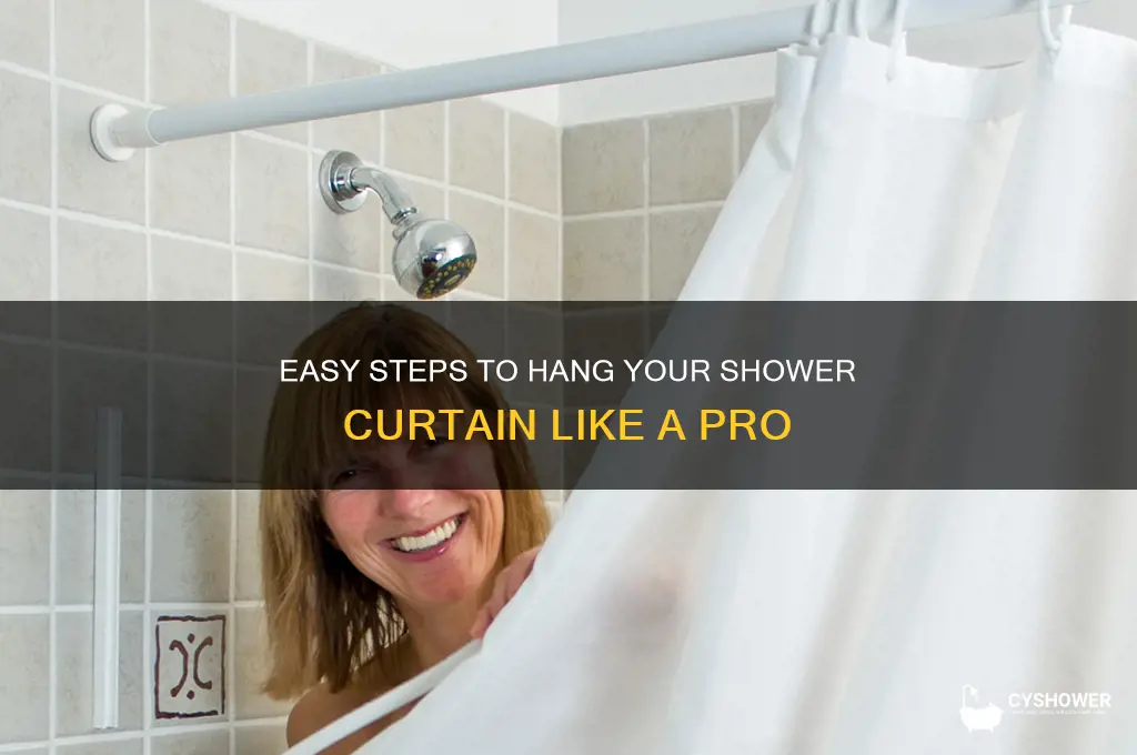 how do you put a shower curtain up