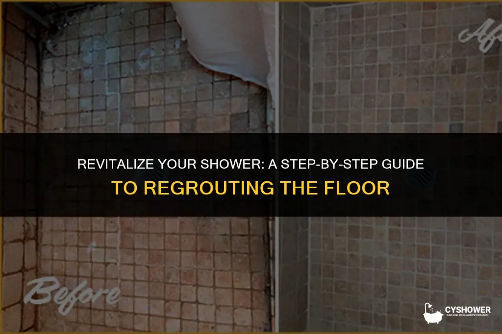 how do you regrout shower floor