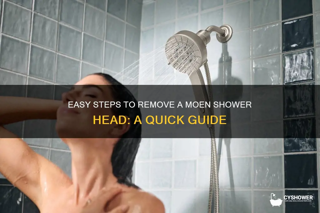 how do you remove a moen shower head