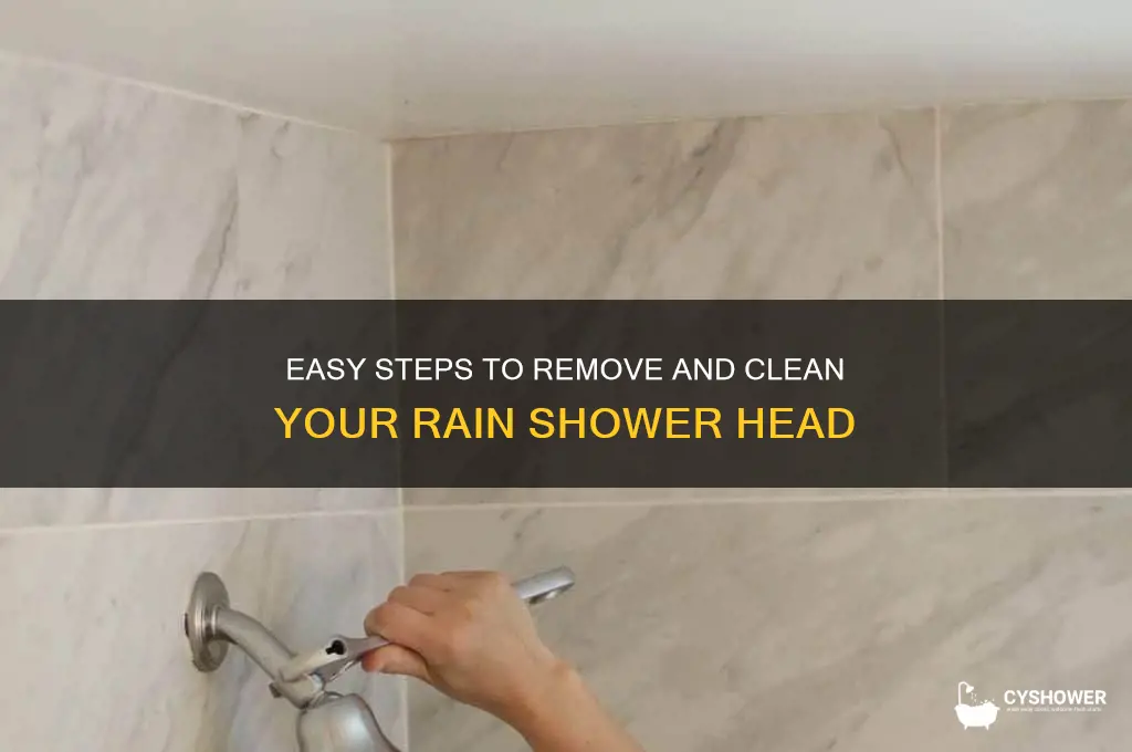 how do you remove a rain shower head