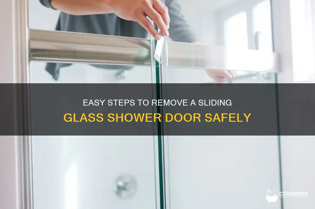 how do you remove a sliding glass shower door