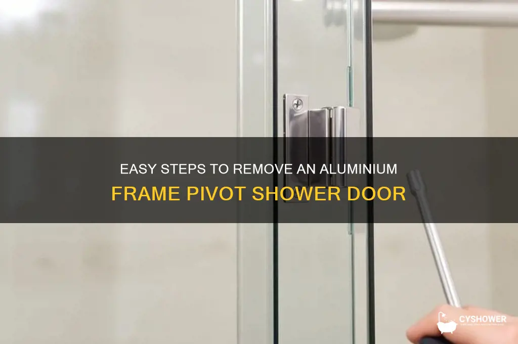 how do you remove an aluminium framepivot shower door