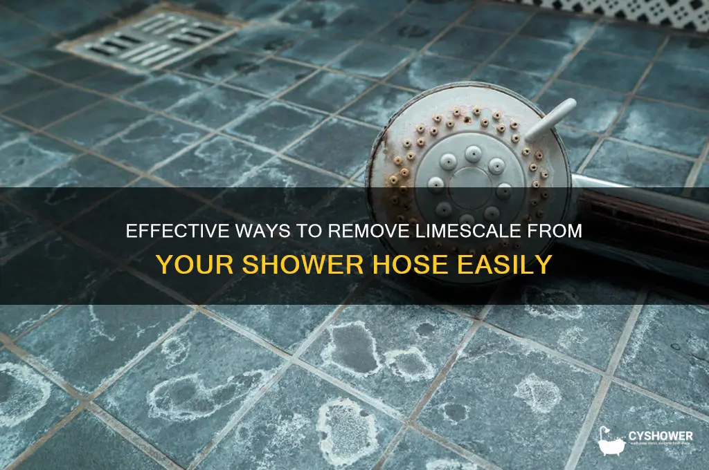 how do you remove limescale from a shower hose