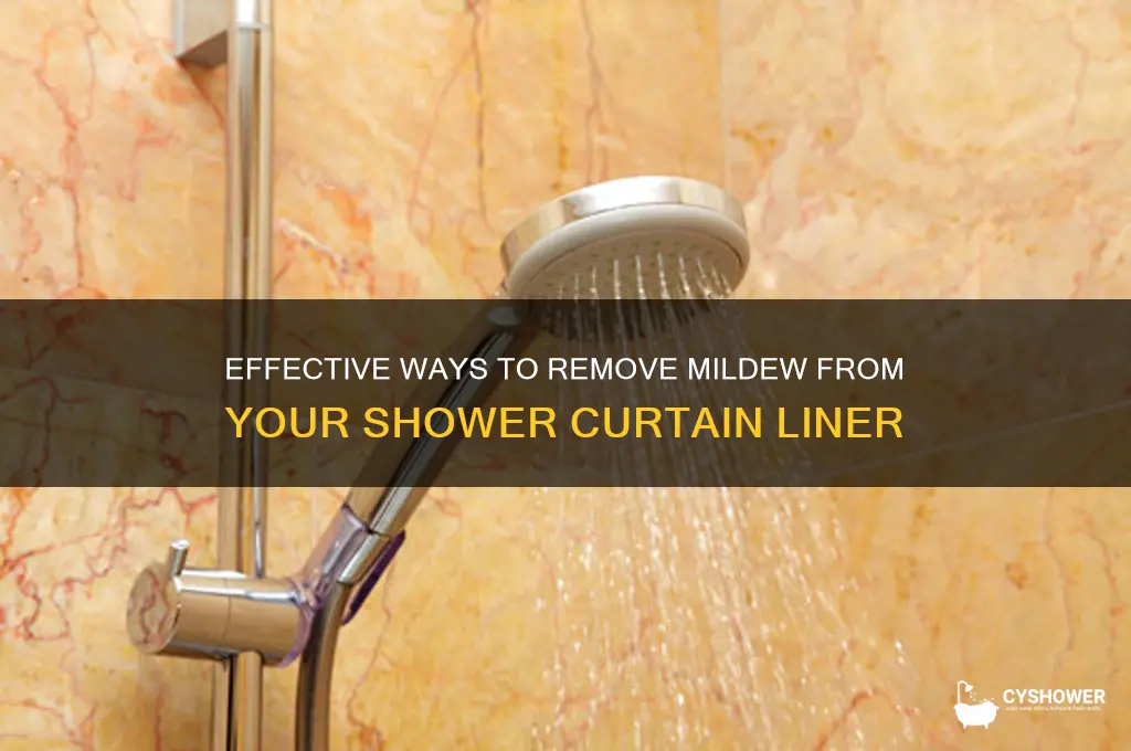 how do you remove mildew from shower curtain liner