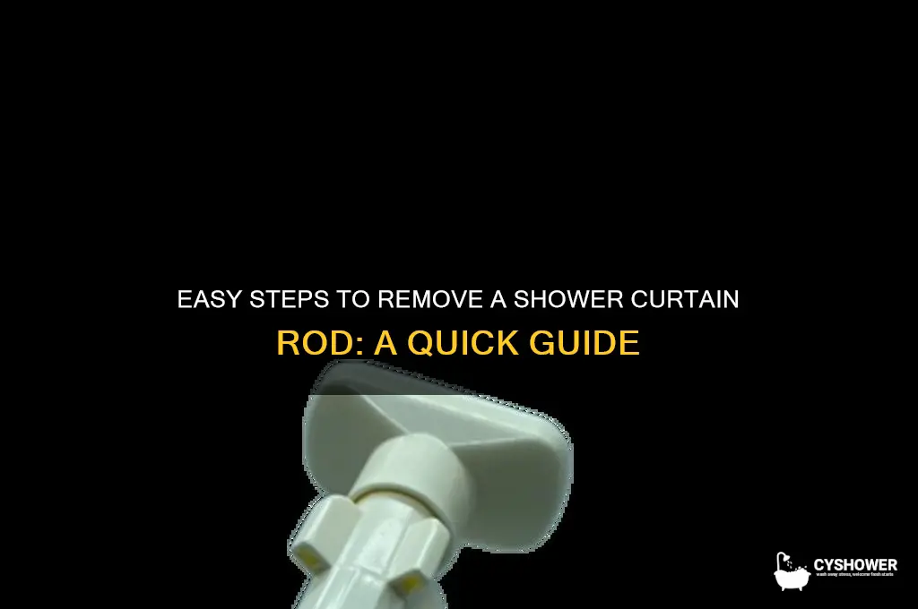 how do you remove shower curtain rod