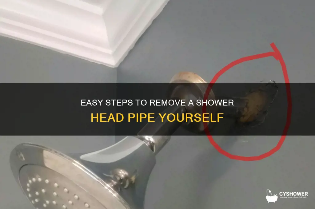 how do you remove shower head pipe