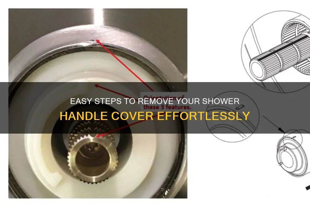 how do you remove the cover on the shower handle