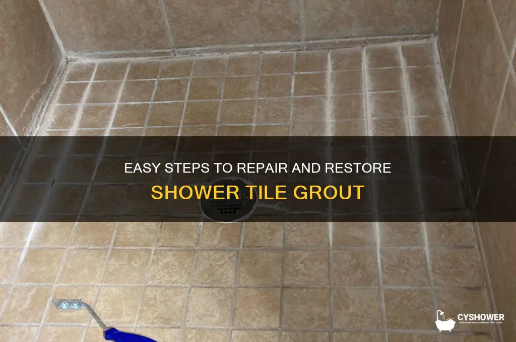 how do you repair shower tile grout