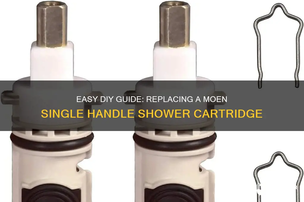 how do you replace a moen single handle shower cartridge