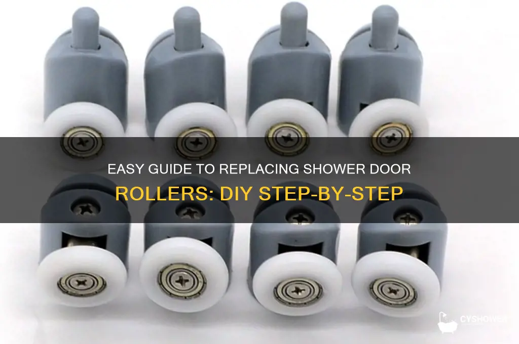 how do you replace shower door rollers