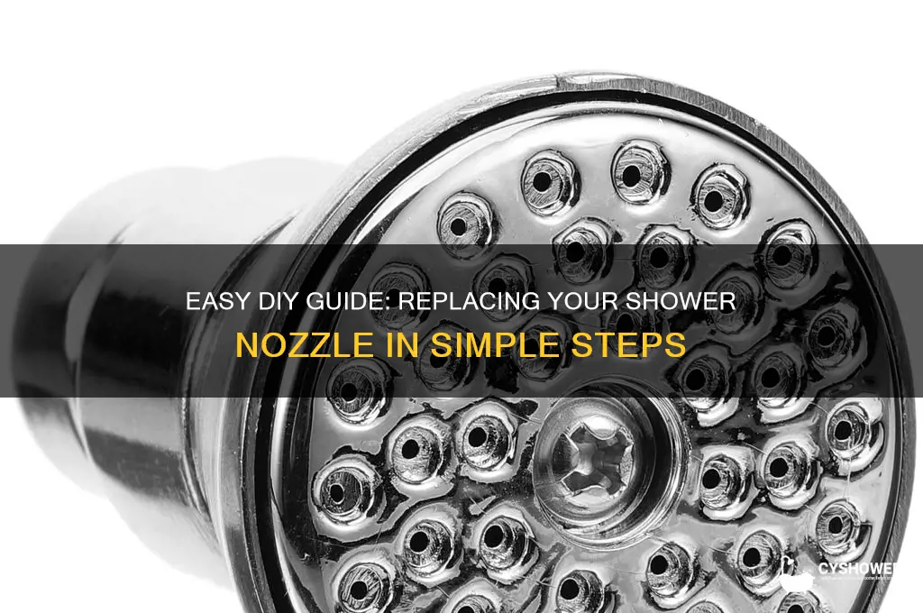 how do you replace shower nozzle