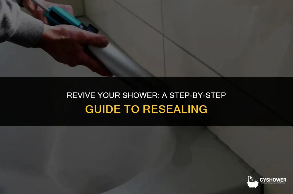 how do you reseal a shower
