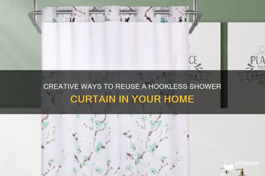 how do you reuse a hookless shower curtain