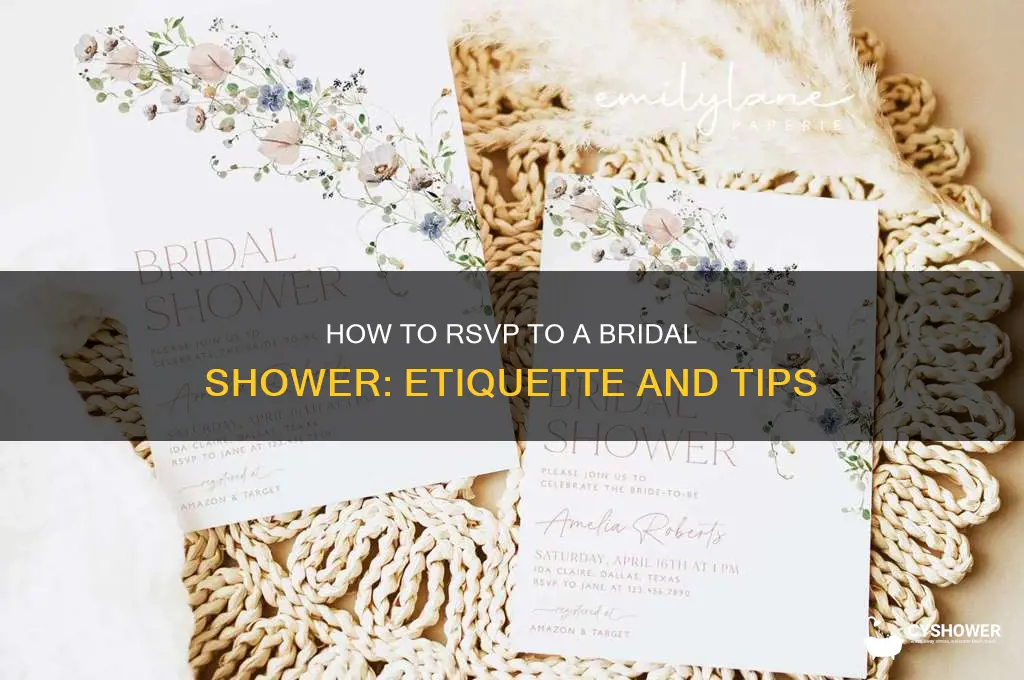 how do you rsvp to a bridal shower