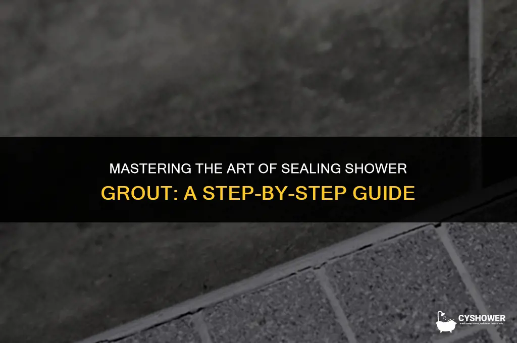 how do you seal shower grout