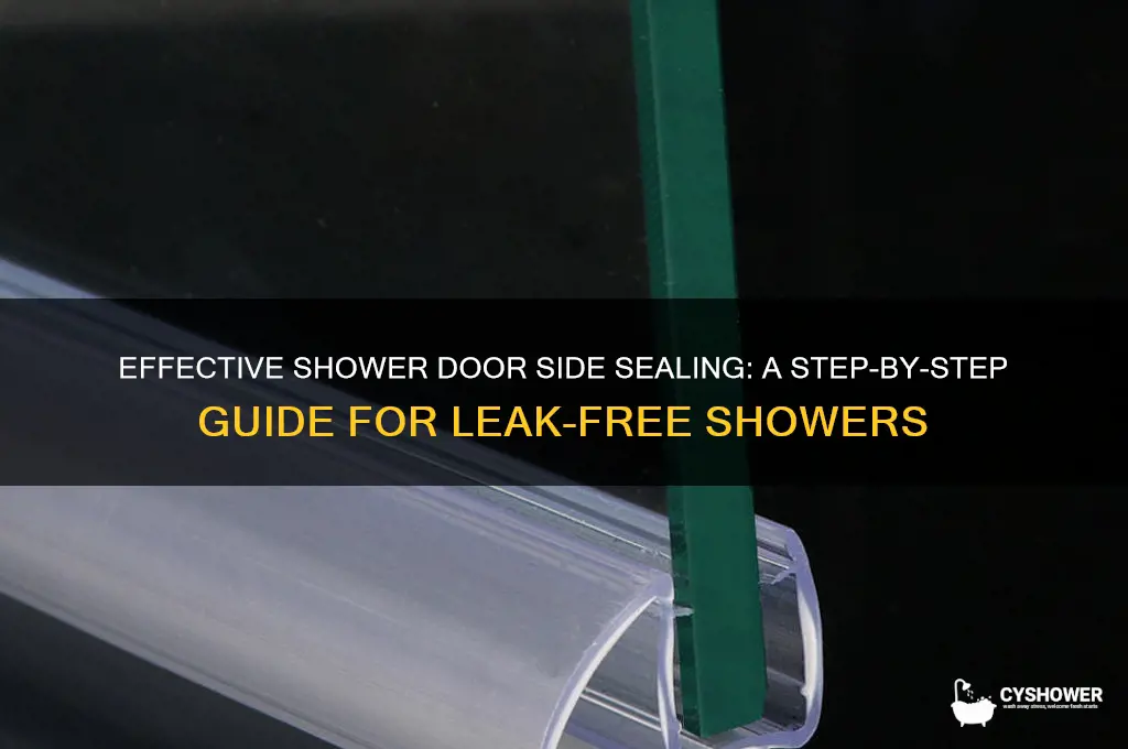 how do you seal the side of a shower door