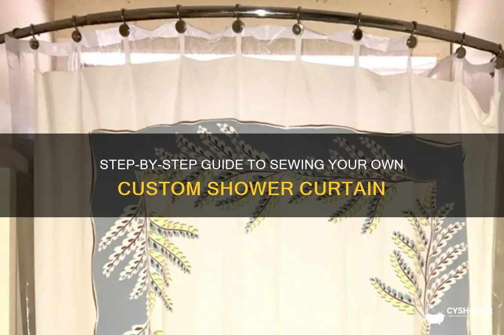 how do you sew a shower curtain