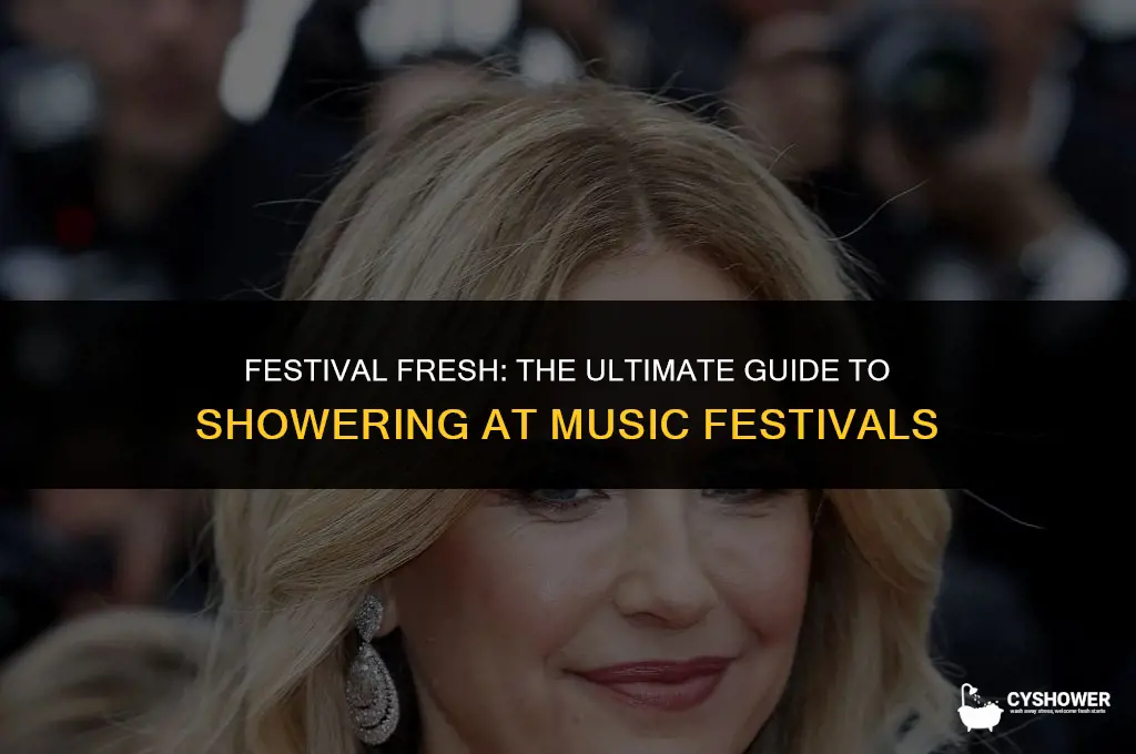 how do you shower at festivals