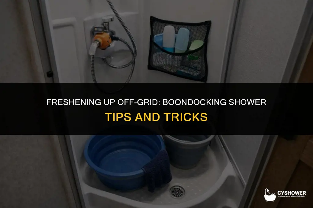 how do you shower when boondocking